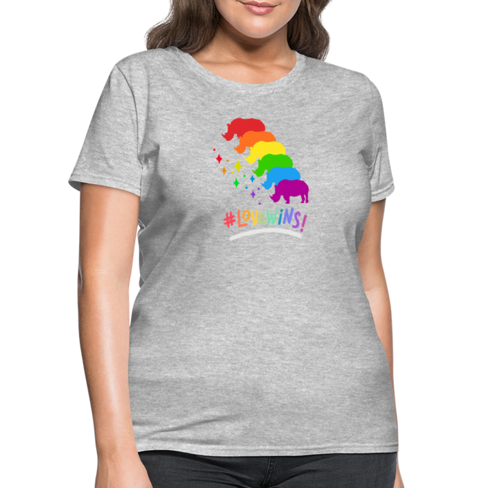 Love Win's Women's Tee - heather gray