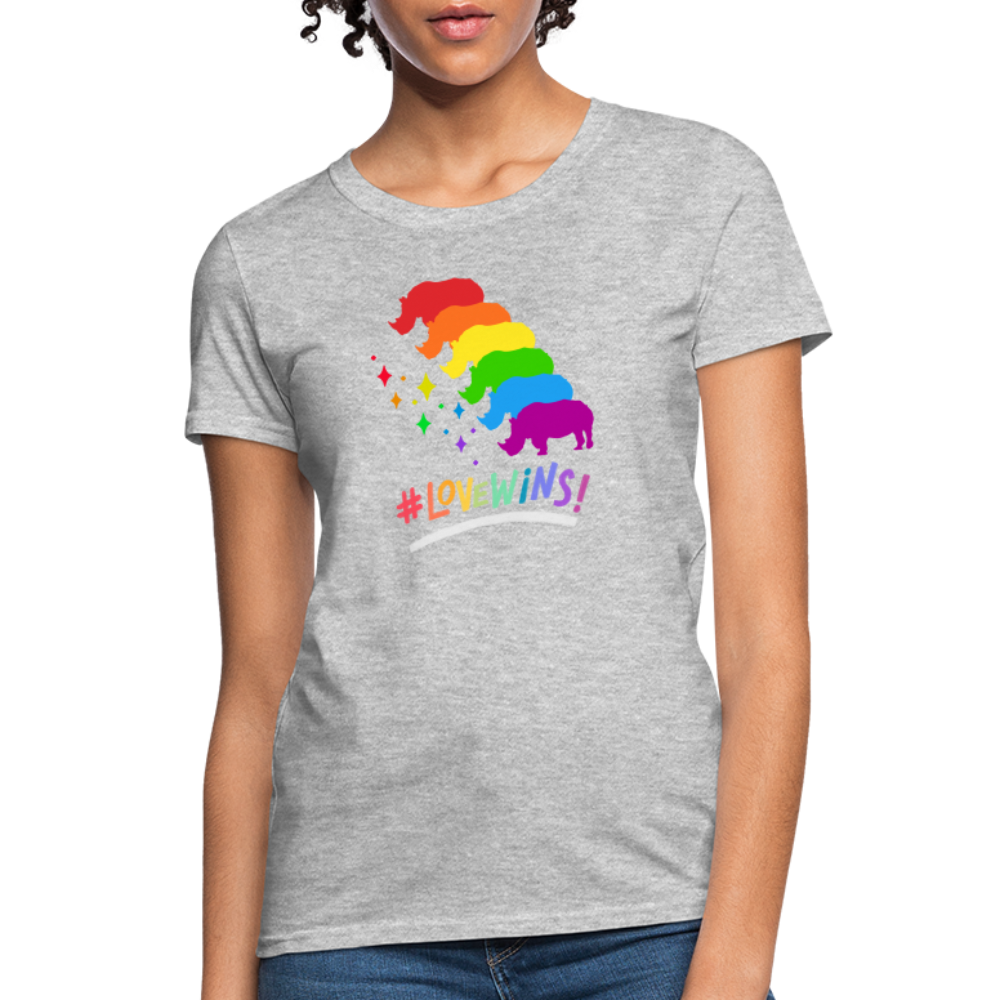 Love Win's Women's Tee - heather gray