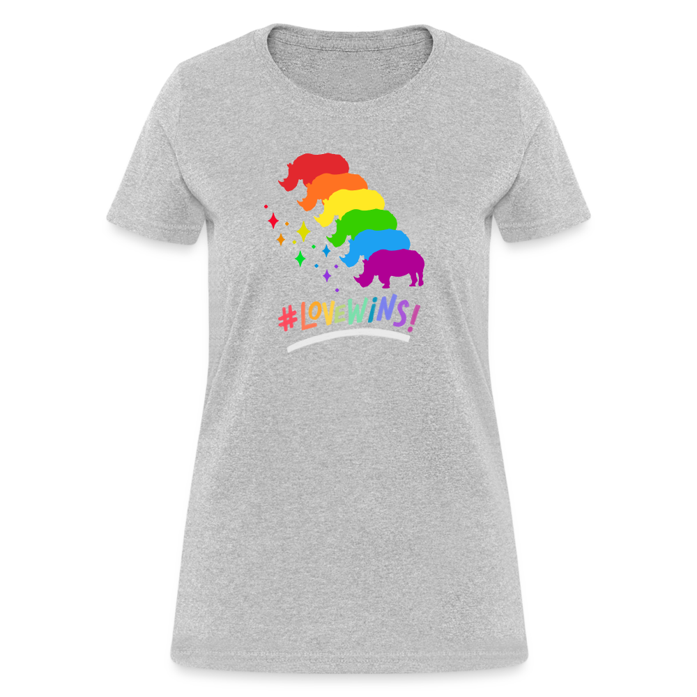 Love Win's Women's Tee - heather gray