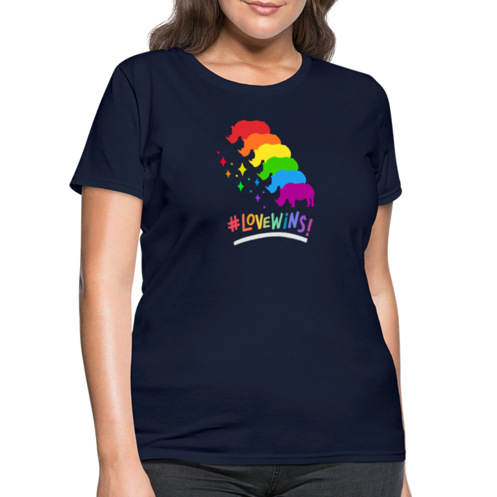 Love Win's Women's Tee - navy