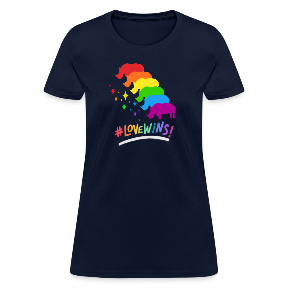 Love Win's Women's Tee - navy