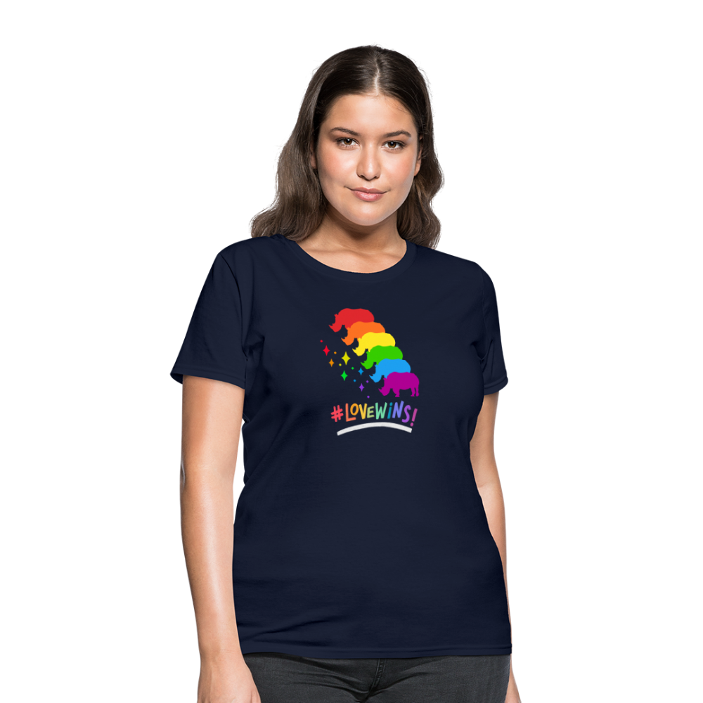 Love Win's Women's Tee - navy