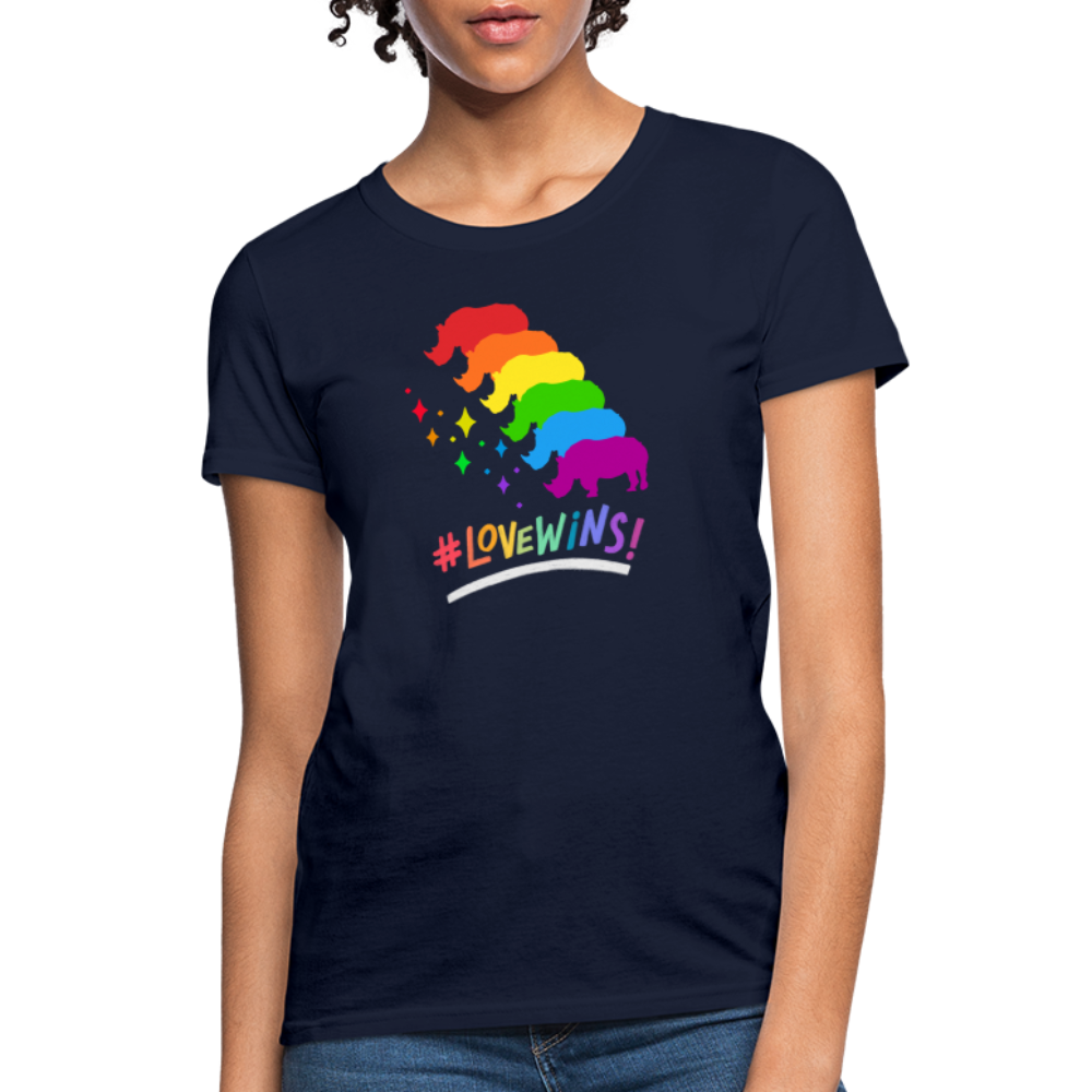 Love Win's Women's Tee - navy