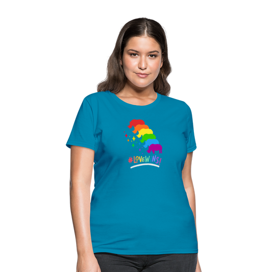 Love Win's Women's Tee - turquoise