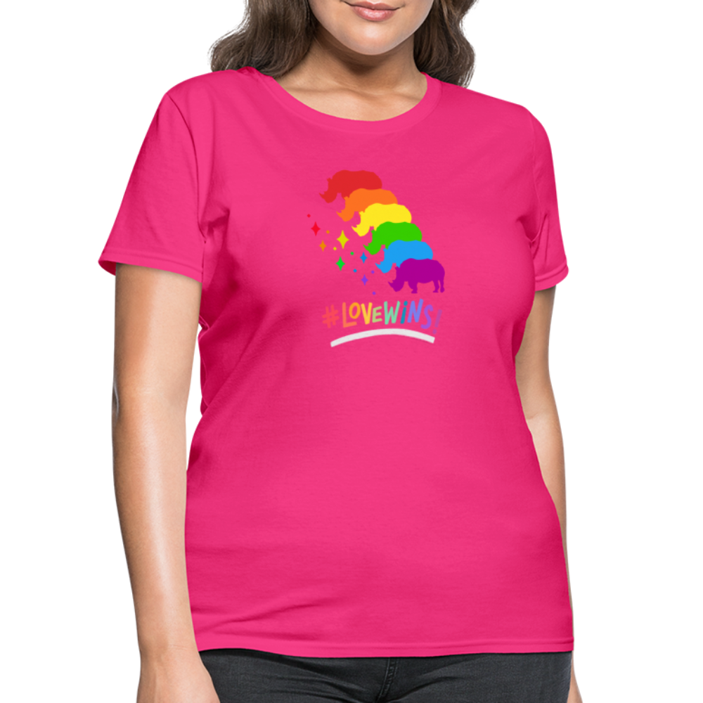 Love Win's Women's Tee - fuchsia