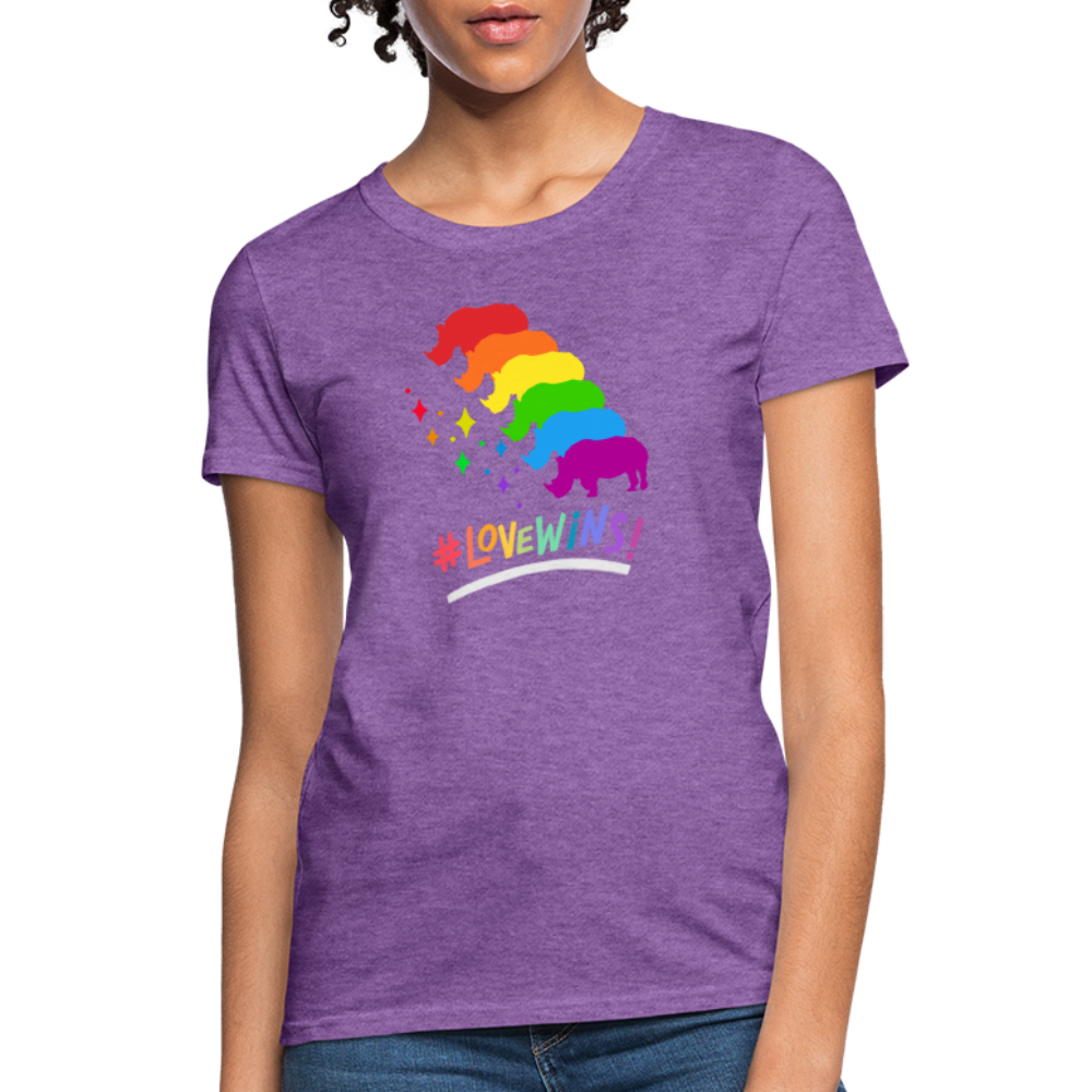 Love Win's Women's Tee - purple heather