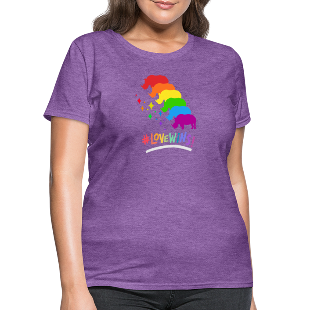 Love Win's Women's Tee - purple heather