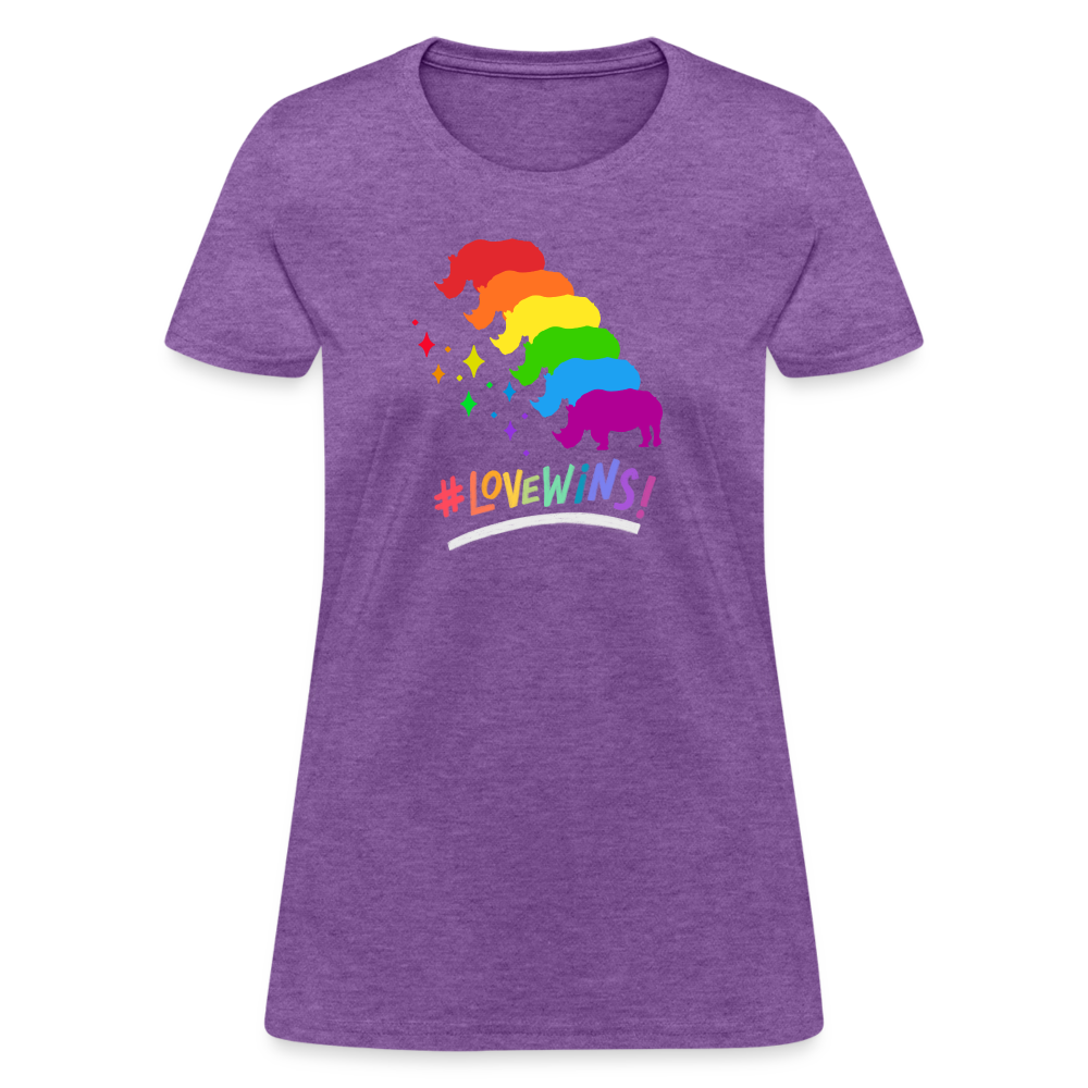 Love Win's Women's Tee - purple heather