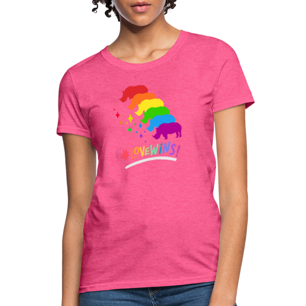 Love Win's Women's Tee - heather pink