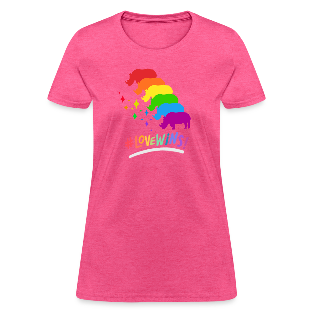 Love Win's Women's Tee - heather pink