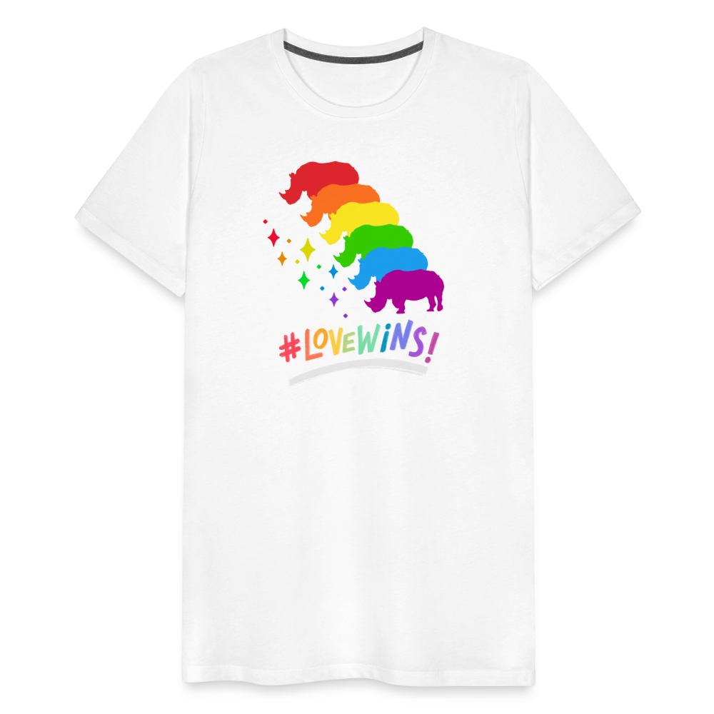 Love Wins Premium Tee - white