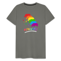 Love Wins Premium Tee - asphalt gray