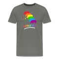 Love Wins Premium Tee - asphalt gray