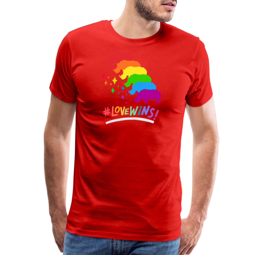 Love Wins Premium Tee - red