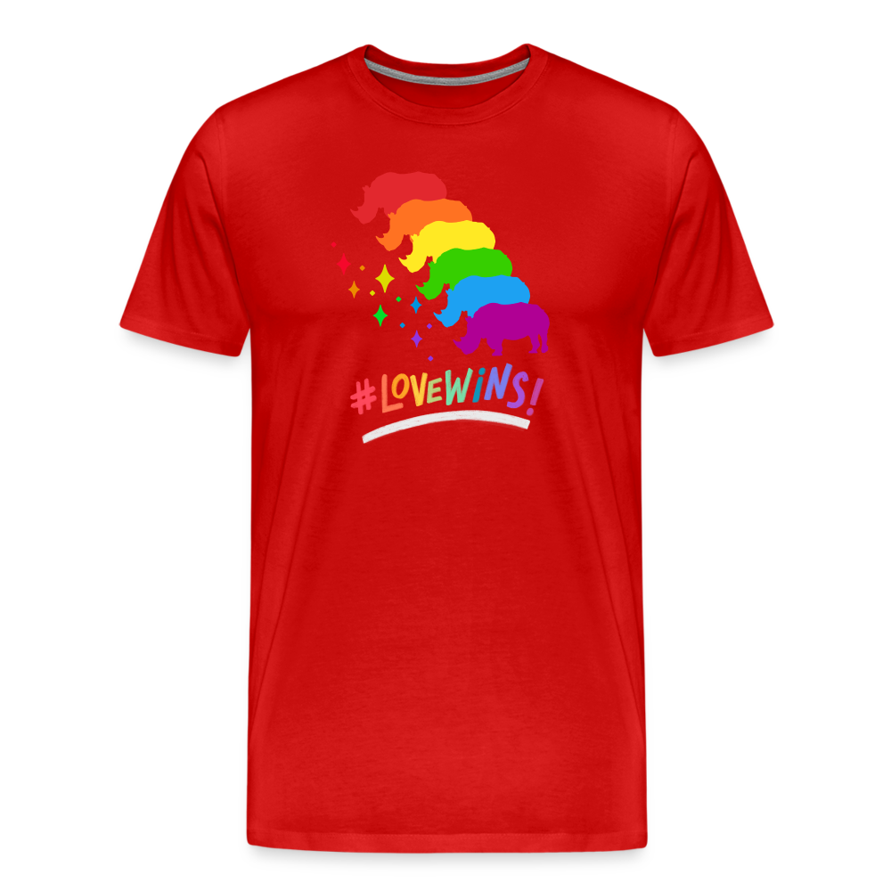 Love Wins Premium Tee - red