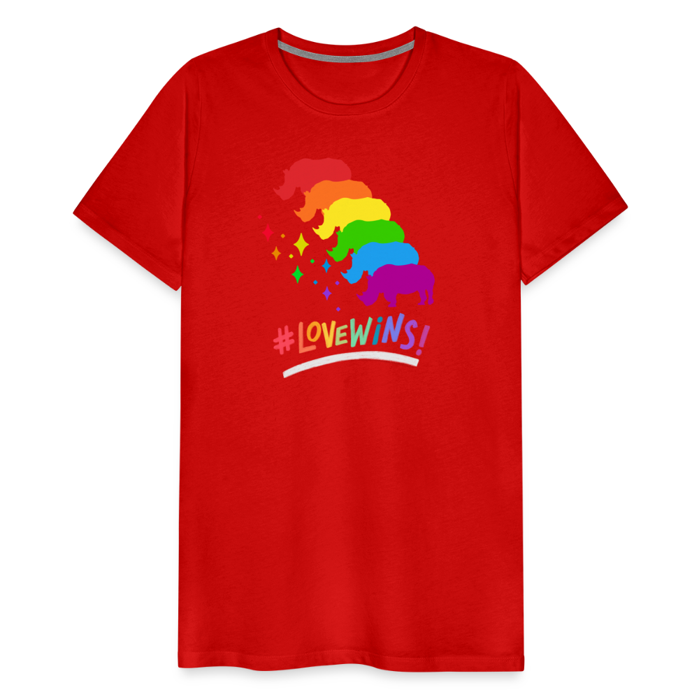 Love Wins Premium Tee - red