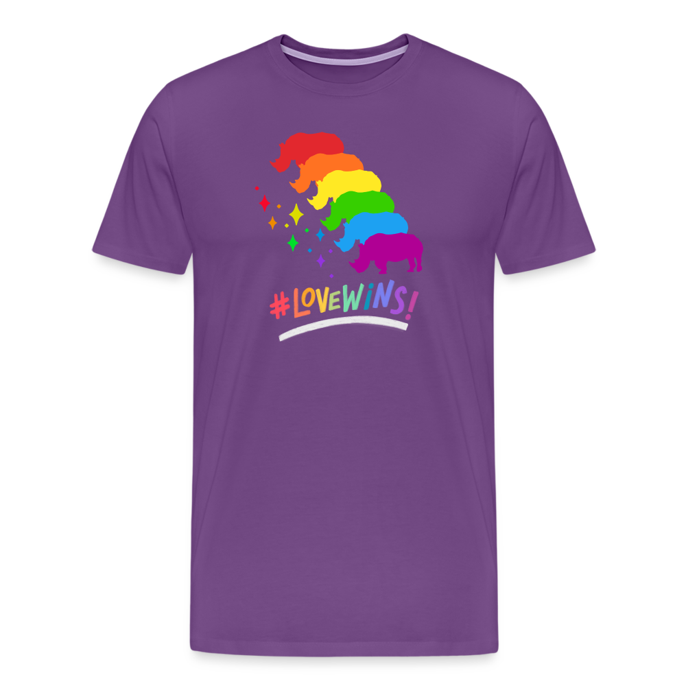 Love Wins Premium Tee - purple