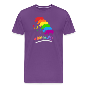 Love Wins Premium Tee - purple