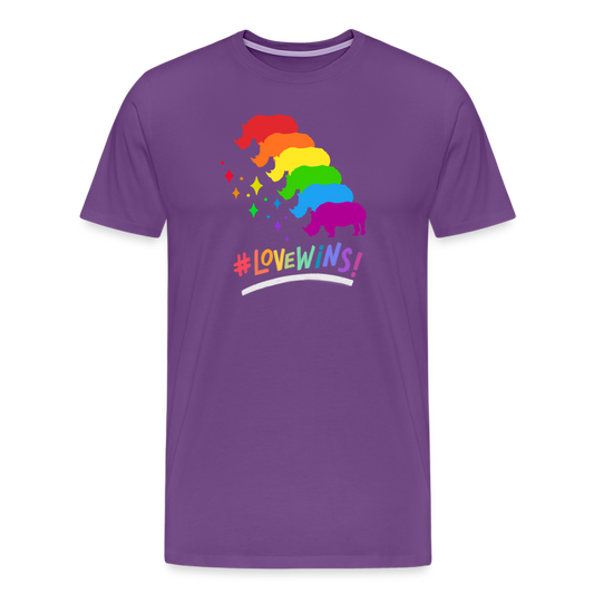 Love Wins Premium Tee - purple