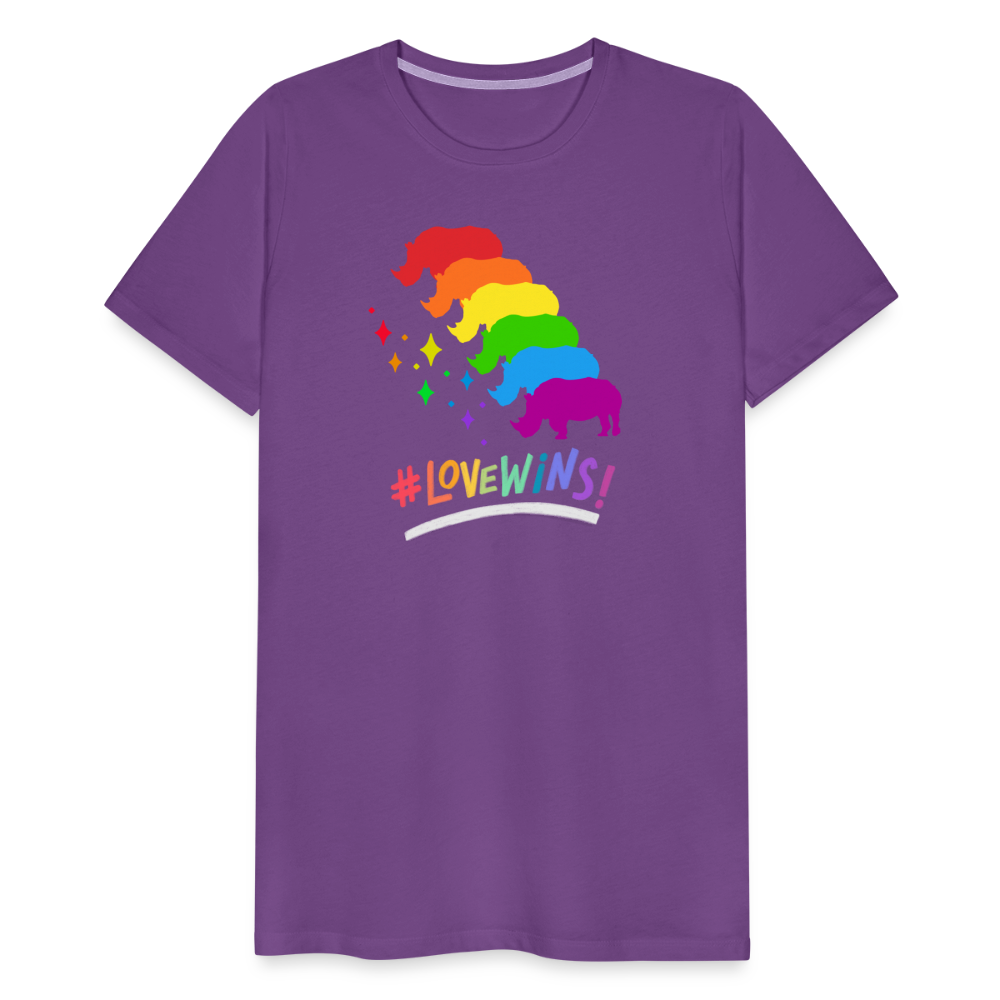 Love Wins Premium Tee - purple