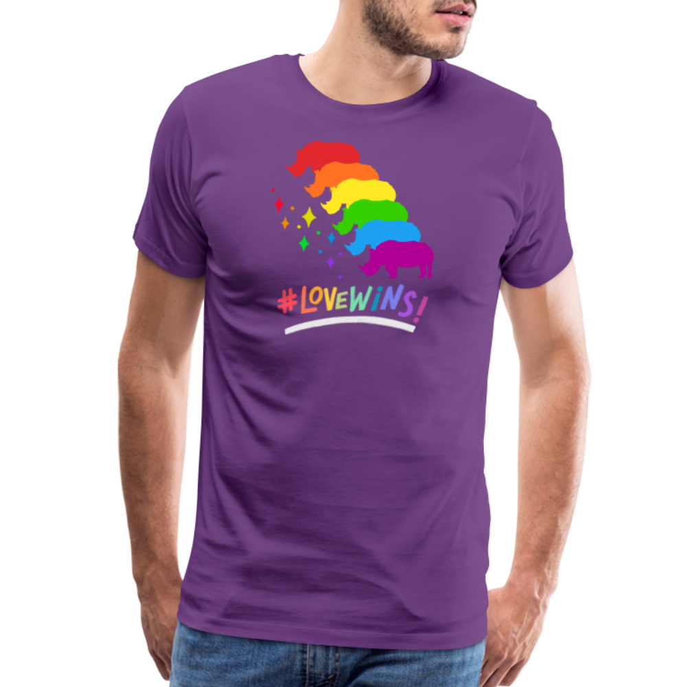 Love Wins Premium Tee - purple