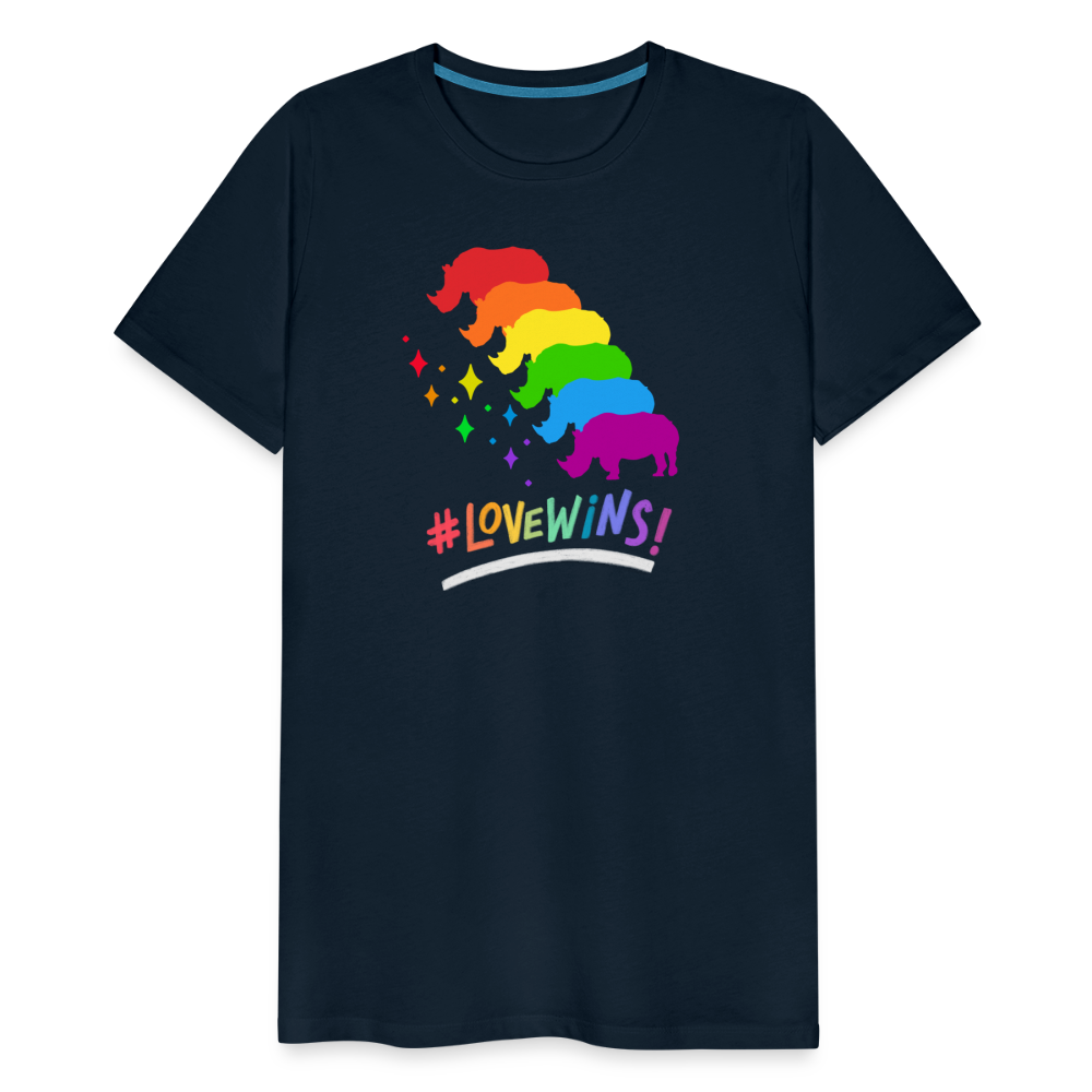 Love Wins Premium Tee - deep navy