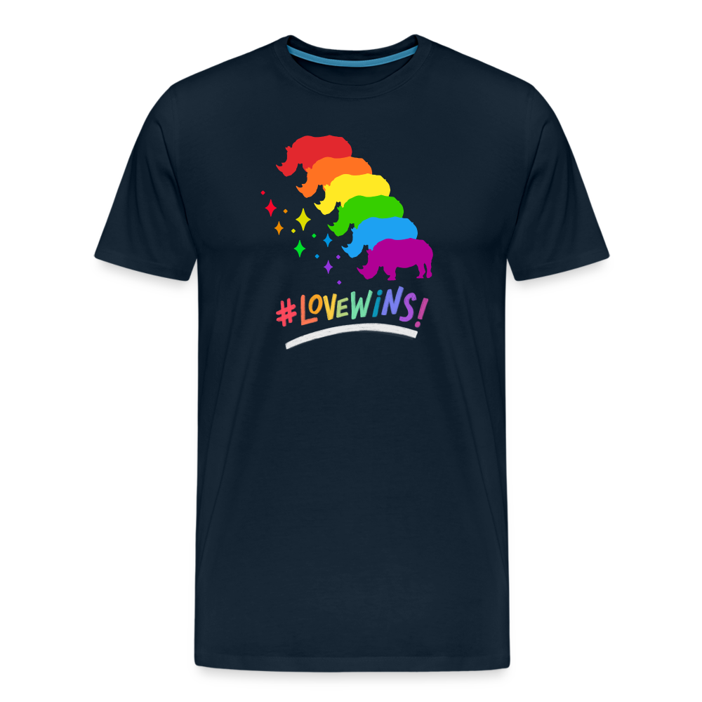 Love Wins Premium Tee - deep navy