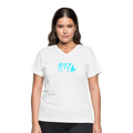 Wild Women's V-Neck Tee - white