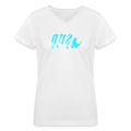 Wild Women's V-Neck Tee - white