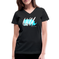 Wild Women's V-Neck Tee - black