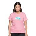 Wild Women's V-Neck Tee - pink