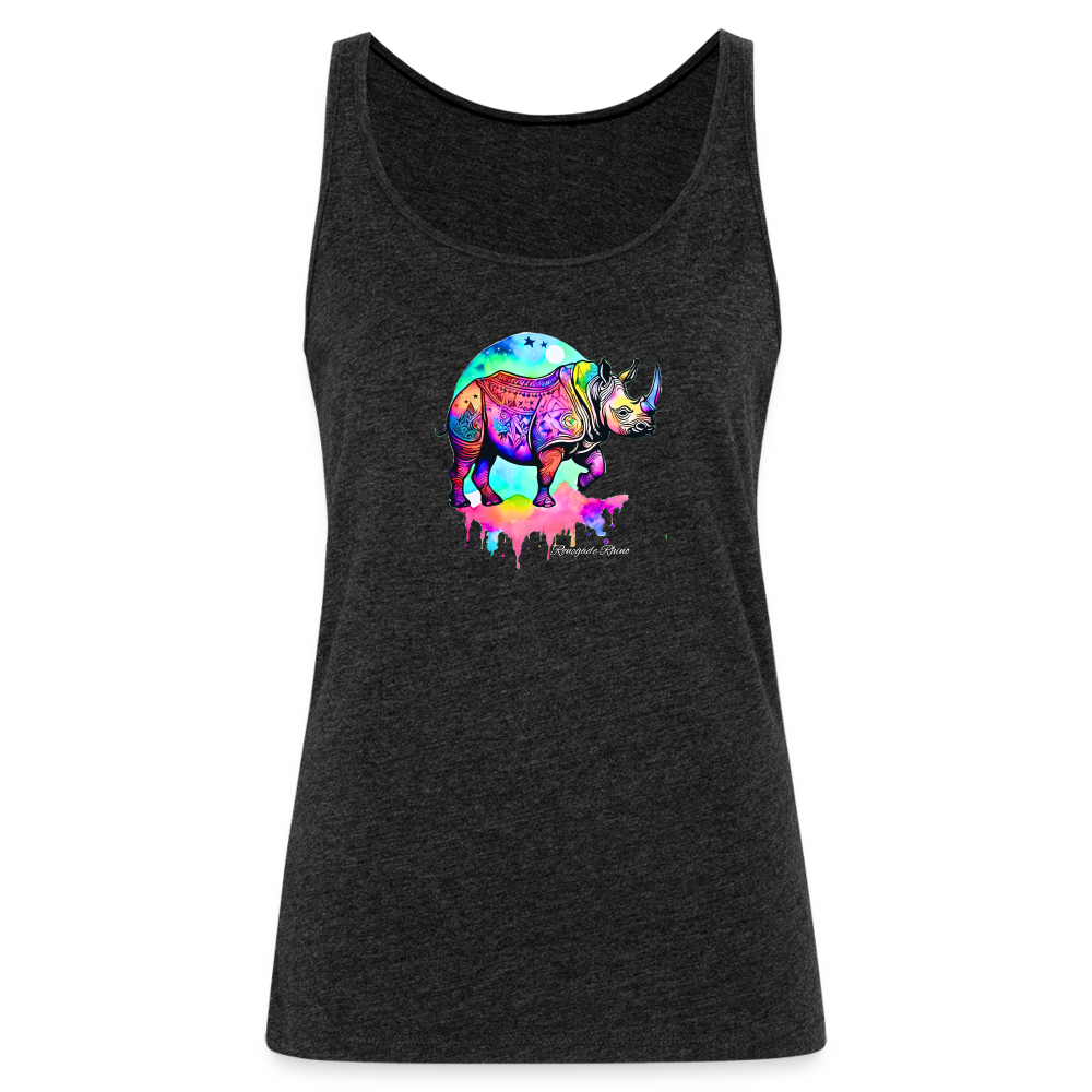 Moon Dreams Women’s Premium Tank - charcoal grey