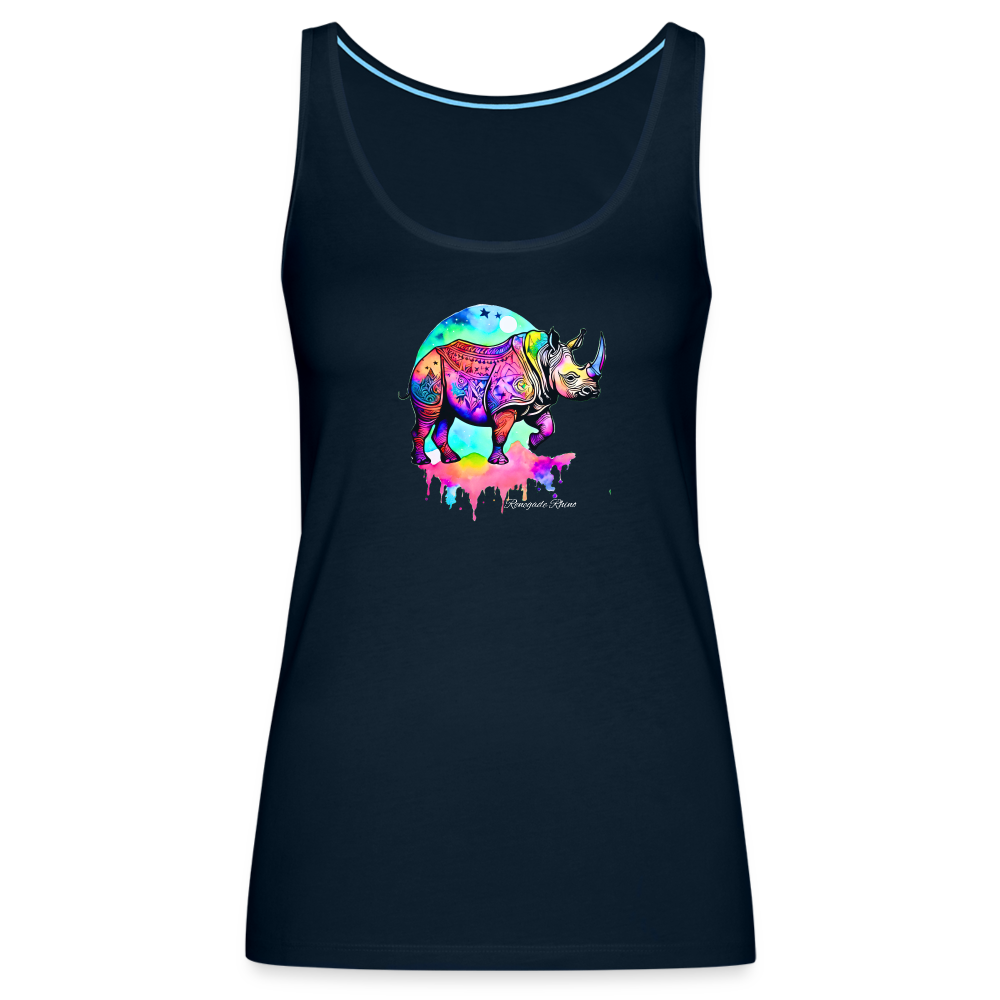 Moon Dreams Women’s Premium Tank - deep navy