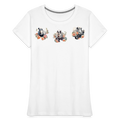 Summer Flowers Women’s Premium Organic Tee - white