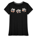 Summer Flowers Women’s Premium Organic Tee - black