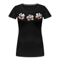 Summer Flowers Women’s Premium Organic Tee - black