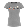 Summer Flowers Women’s Premium Organic Tee - heather gray