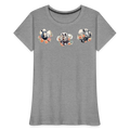 Summer Flowers Women’s Premium Organic Tee - heather gray