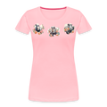 Summer Flowers Women’s Premium Organic Tee - pink