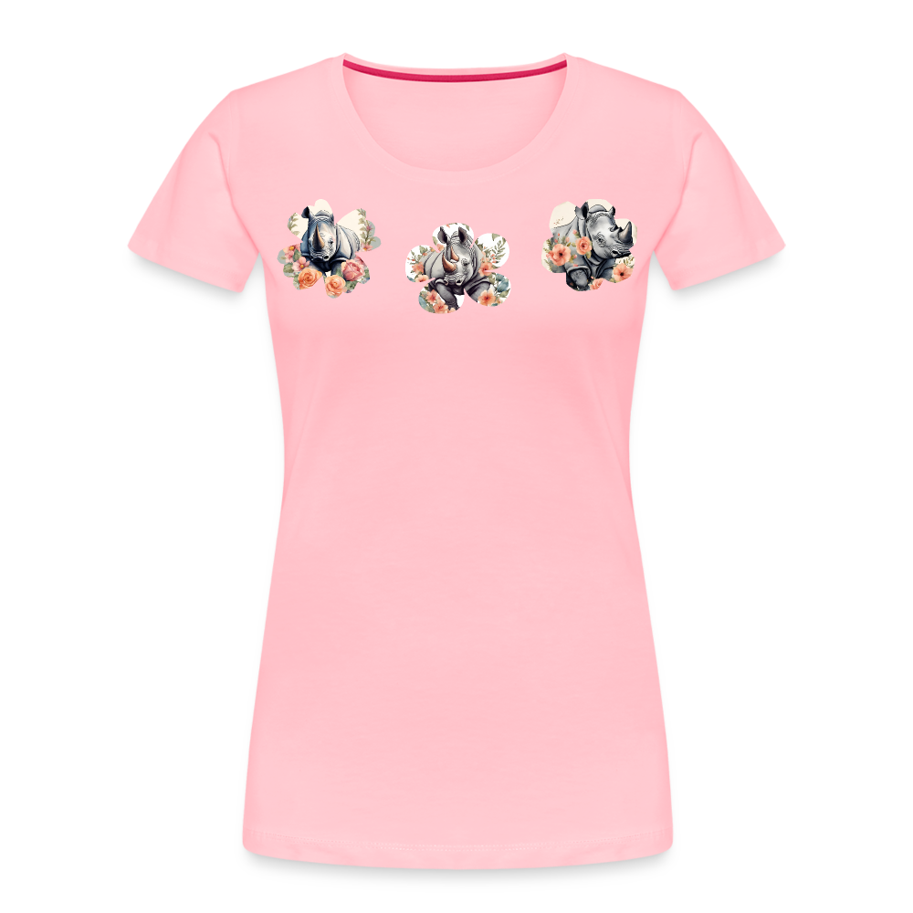 Summer Flowers Women’s Premium Organic Tee - pink