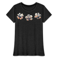 Summer Flowers Women’s Premium Organic Tee - charcoal grey