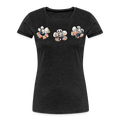 Summer Flowers Women’s Premium Organic Tee - charcoal grey