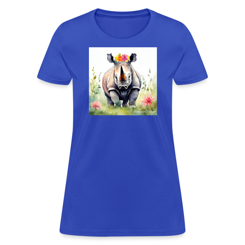 Flower Princess Women's Tee - royal blue