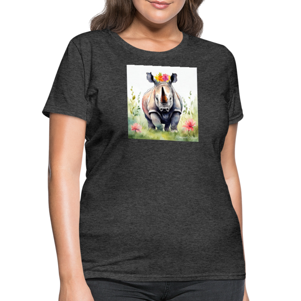 Flower Princess Women's Tee - heather black