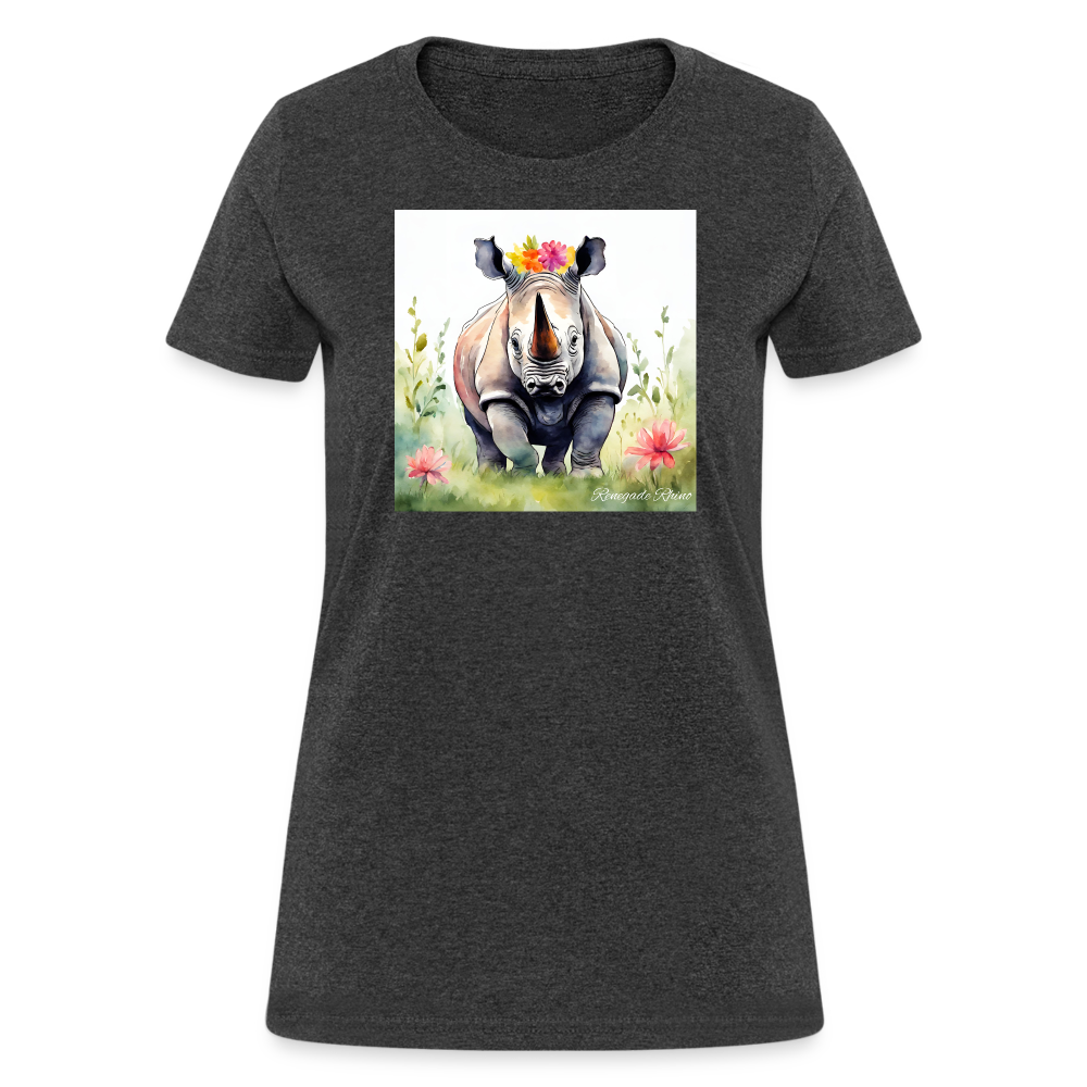 Flower Princess Women's Tee - heather black