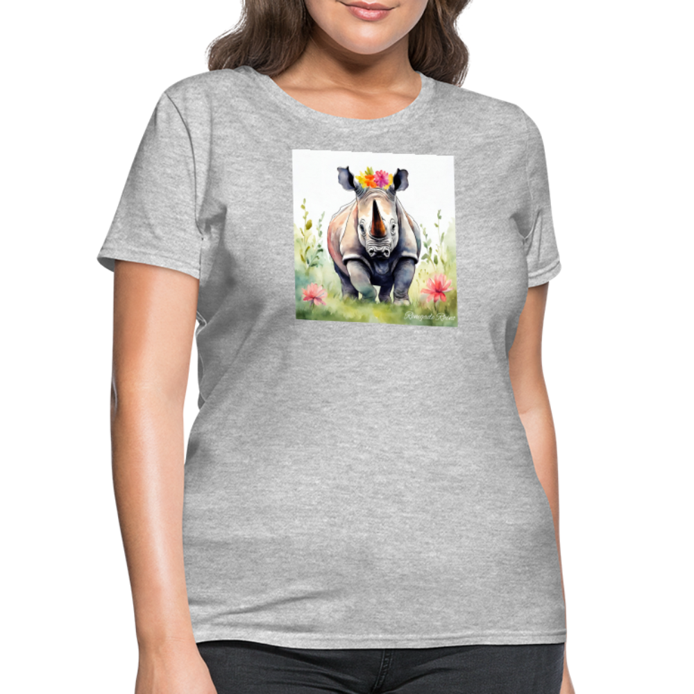 Flower Princess Women's Tee - heather gray