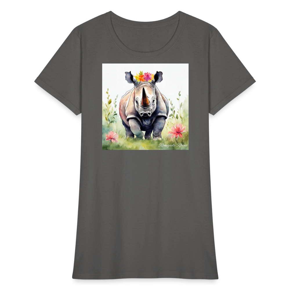 Flower Princess Women's Tee - charcoal