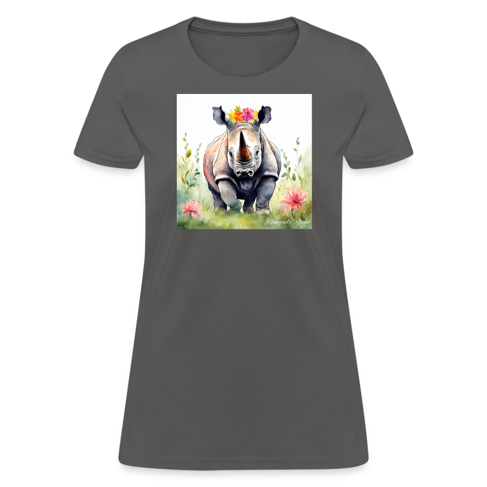 Flower Princess Women's Tee - charcoal