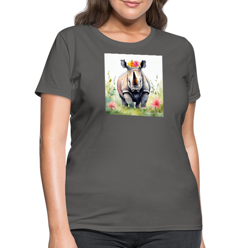 Flower Princess Women's Tee - charcoal