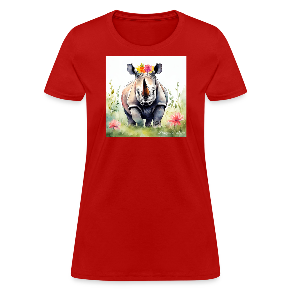 Flower Princess Women's Tee - red